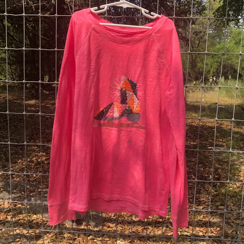 girl's Cat & Jack ice skater top